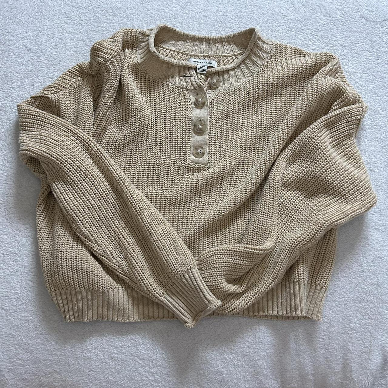 American Eagle Beige sweater - Depop