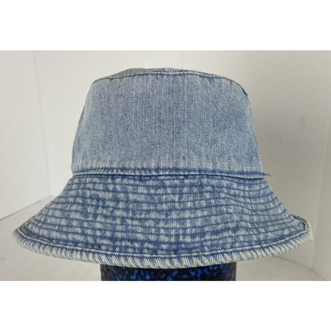 VTG Light Blue Denim Bucket Hat Outdoor Soft Brim... - Depop