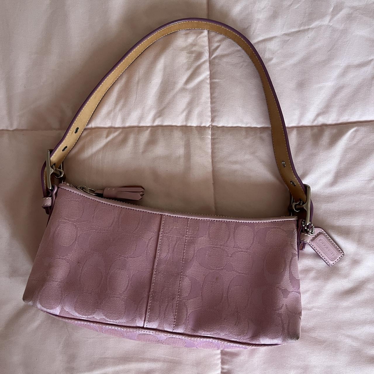 Baby pink coach online purse