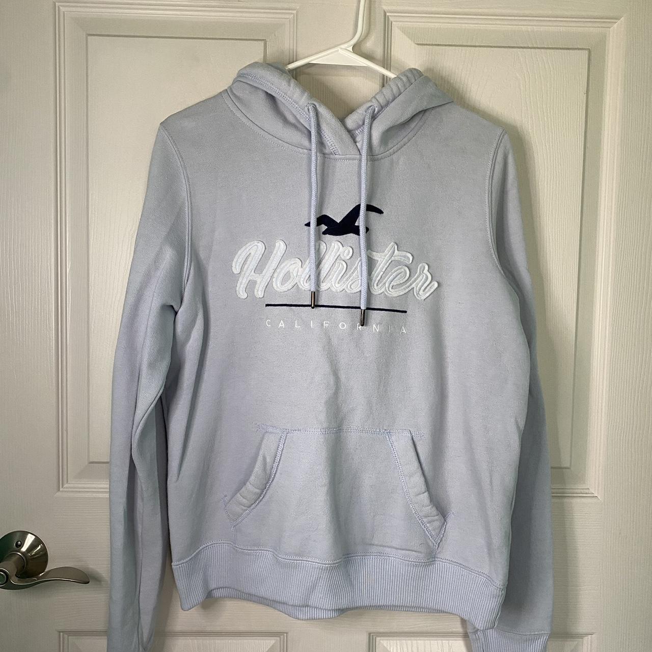 Baby blue 2025 hollister hoodie