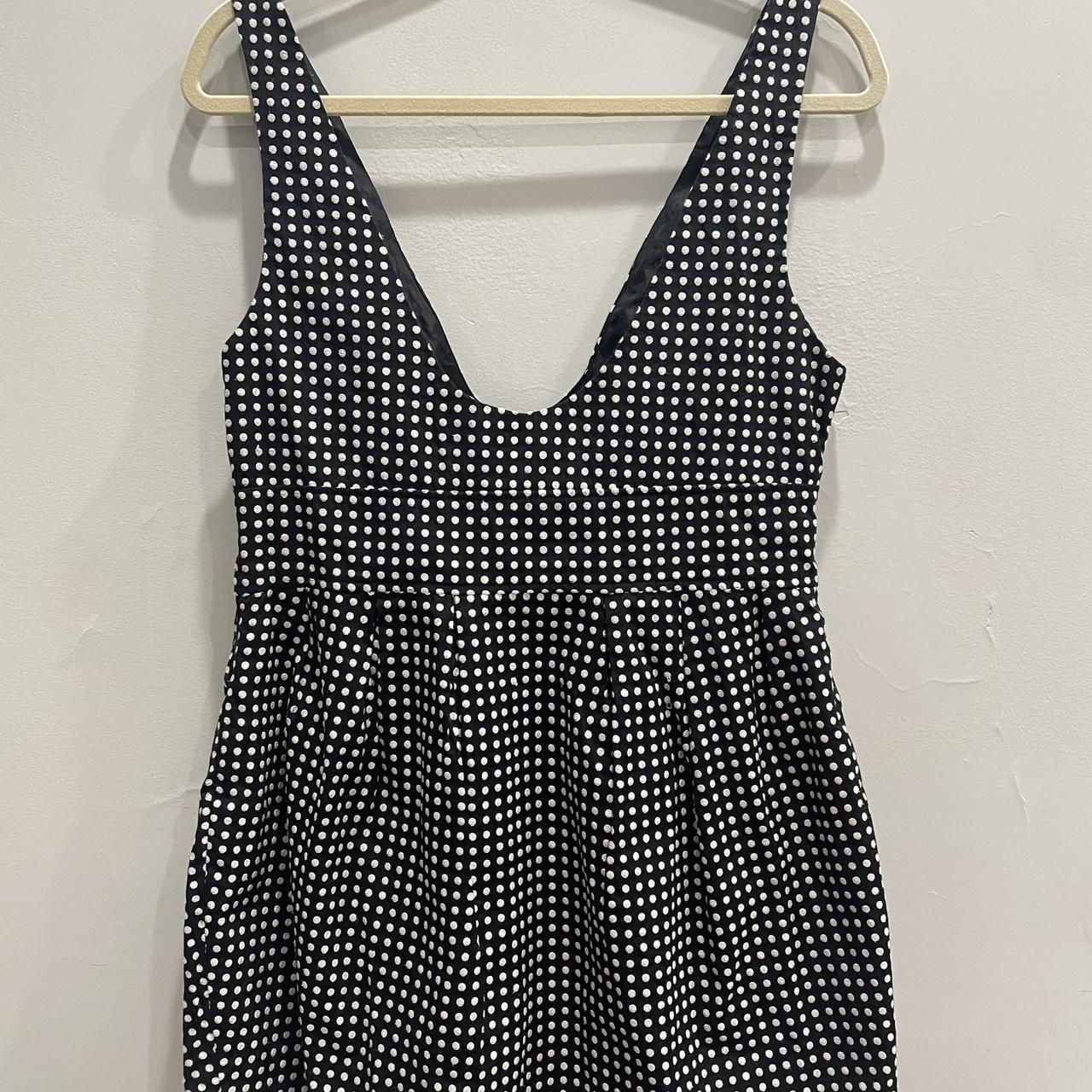 BB DAKOTA v-neck/low cut polka dot mini dress. Super... - Depop