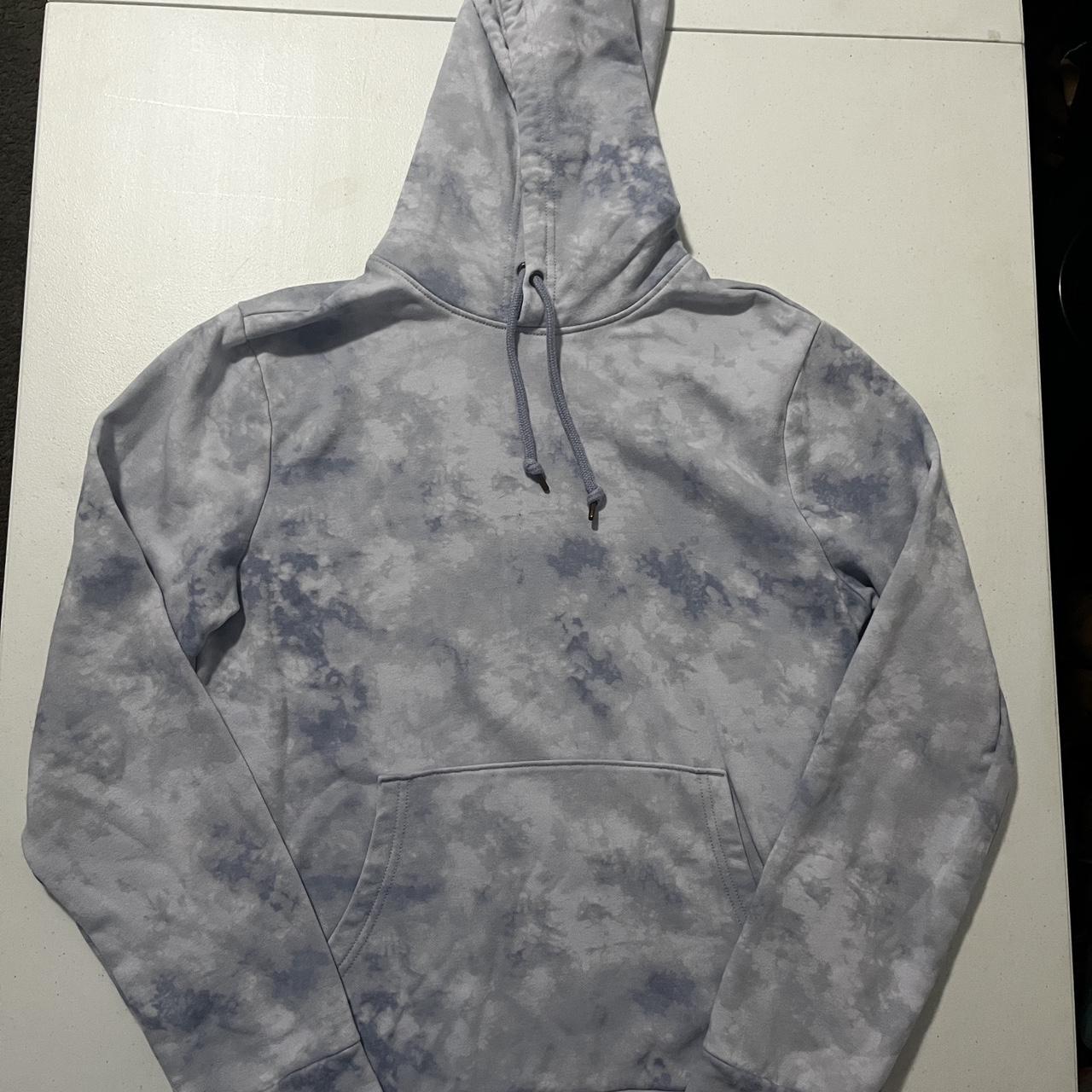 Blue and white tie dye hoodie Old Navy Adult. Depop