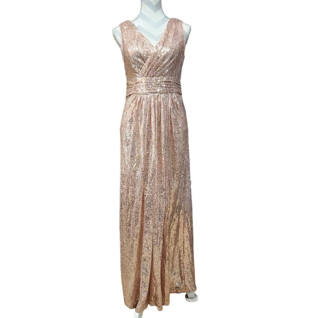 Kate Kasin Size 12 Sequined Evening Dress Sleeveless