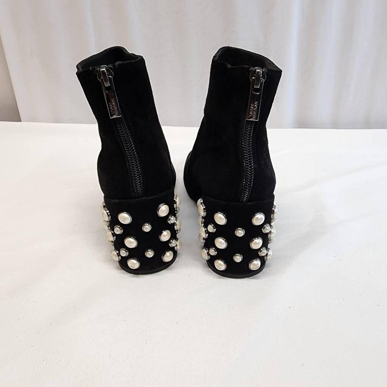 Stuart Weitzman Size 5.5 Pearl Bacari Black Suede | Depop
