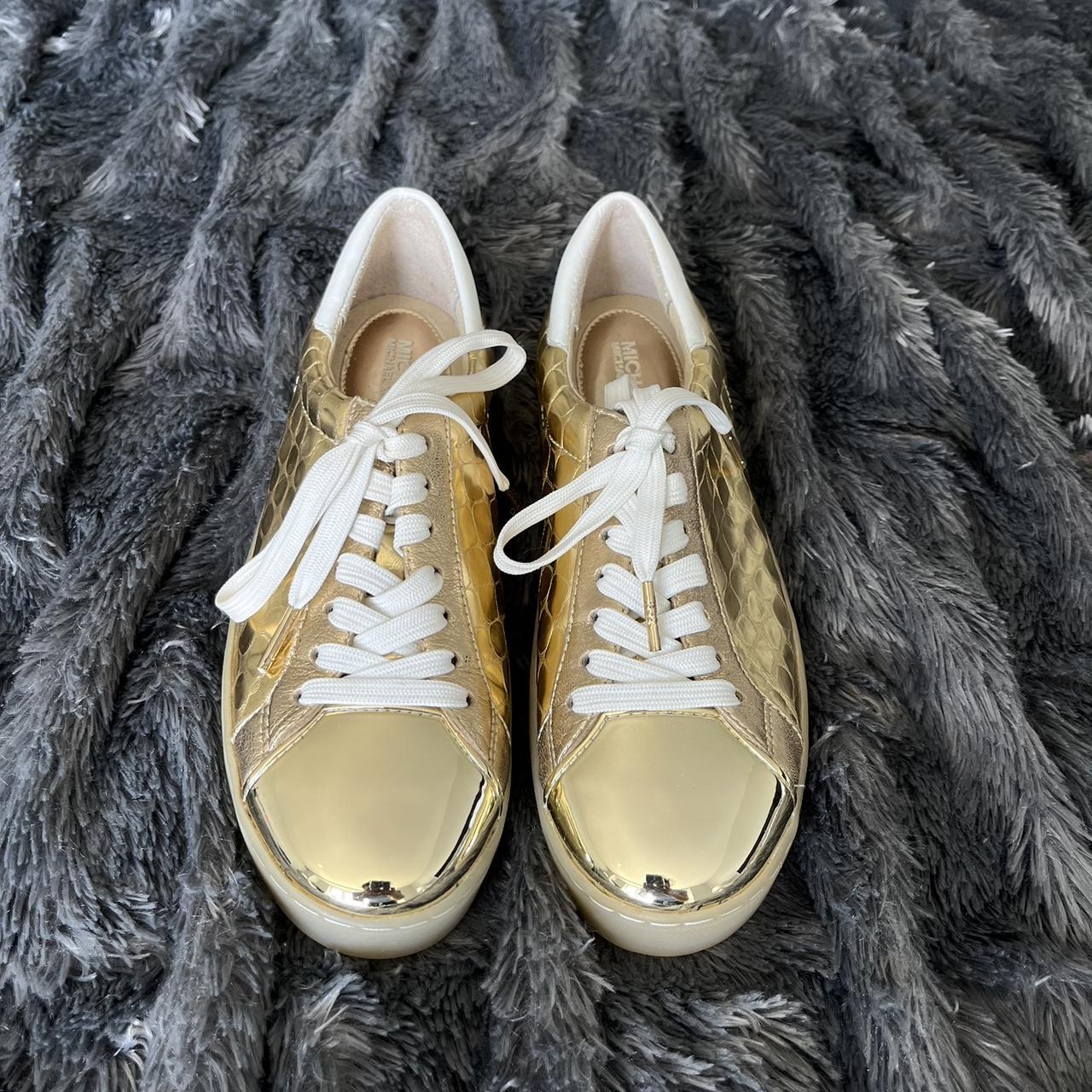 Michael kors gold metallic shoes online