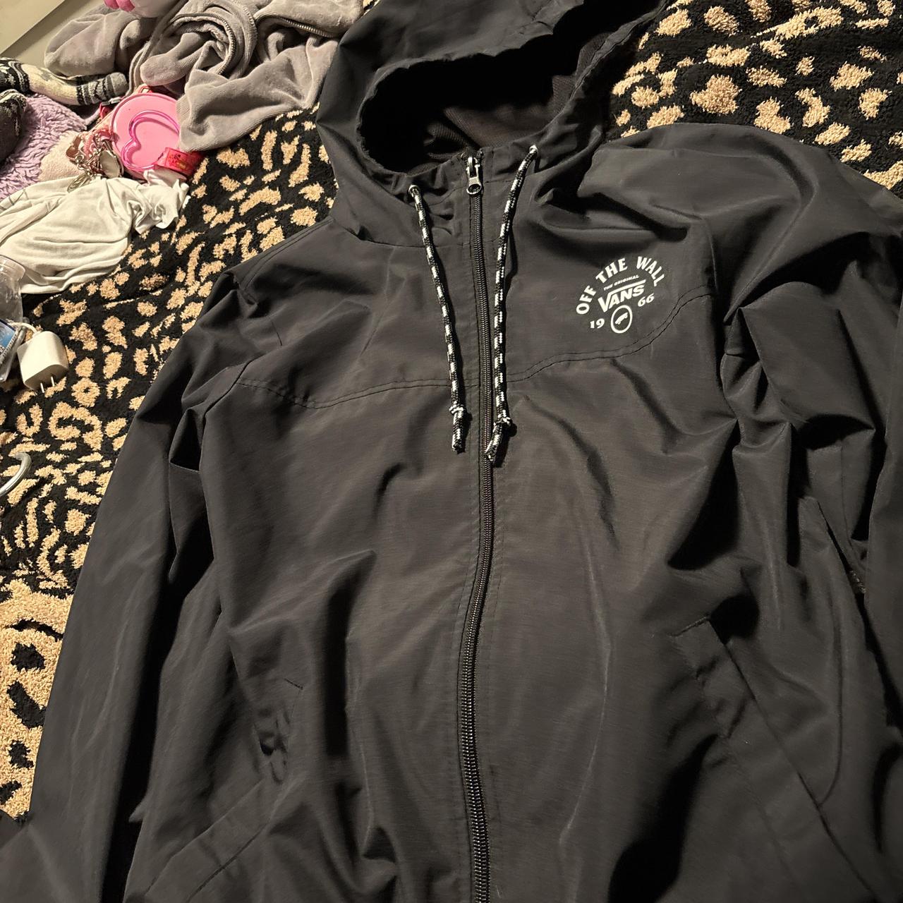 Vans Women's Jacket Black S – Black Vans windbreaker #vintage