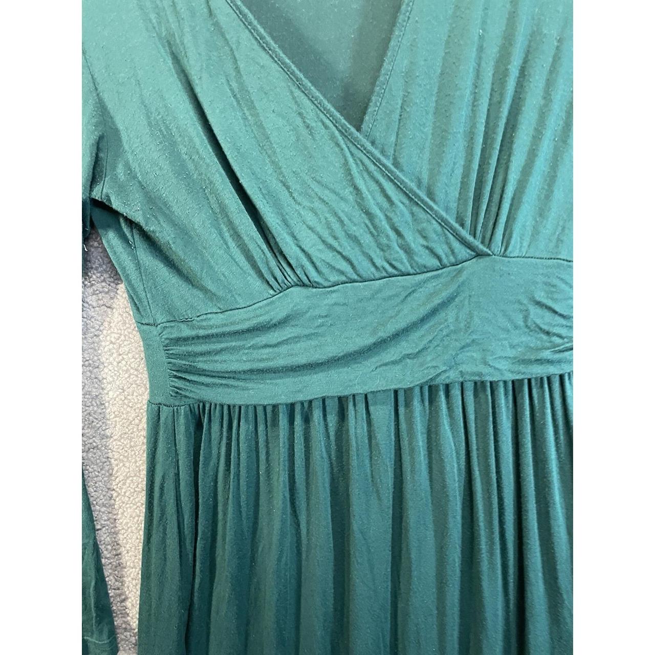 Women's Dress - Green - L – Ouges Long Sleeve Dre… - image 3