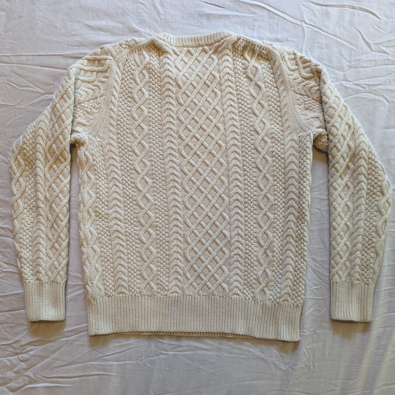 J.Crew Cream Cable Knit Sweater Size S. 100% cotton... - Depop