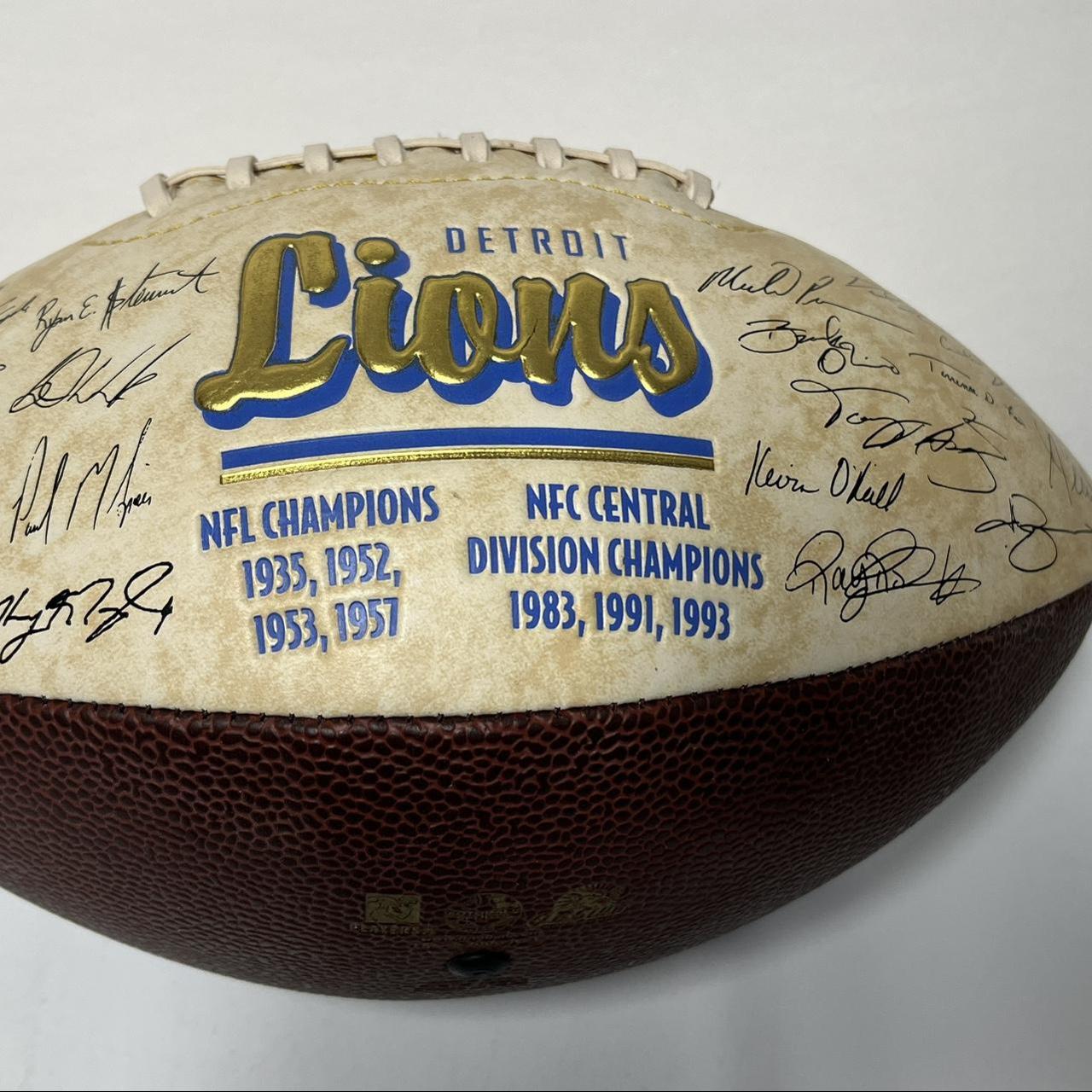 Detroit Lions Signed Footballs, Collectible Lions Footballs