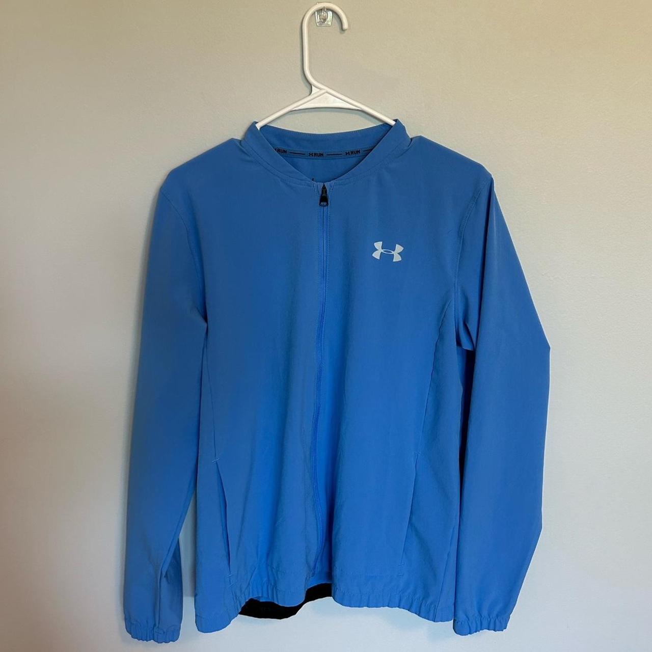 Under Armour fitted blue wind breaker, #UnderArmour