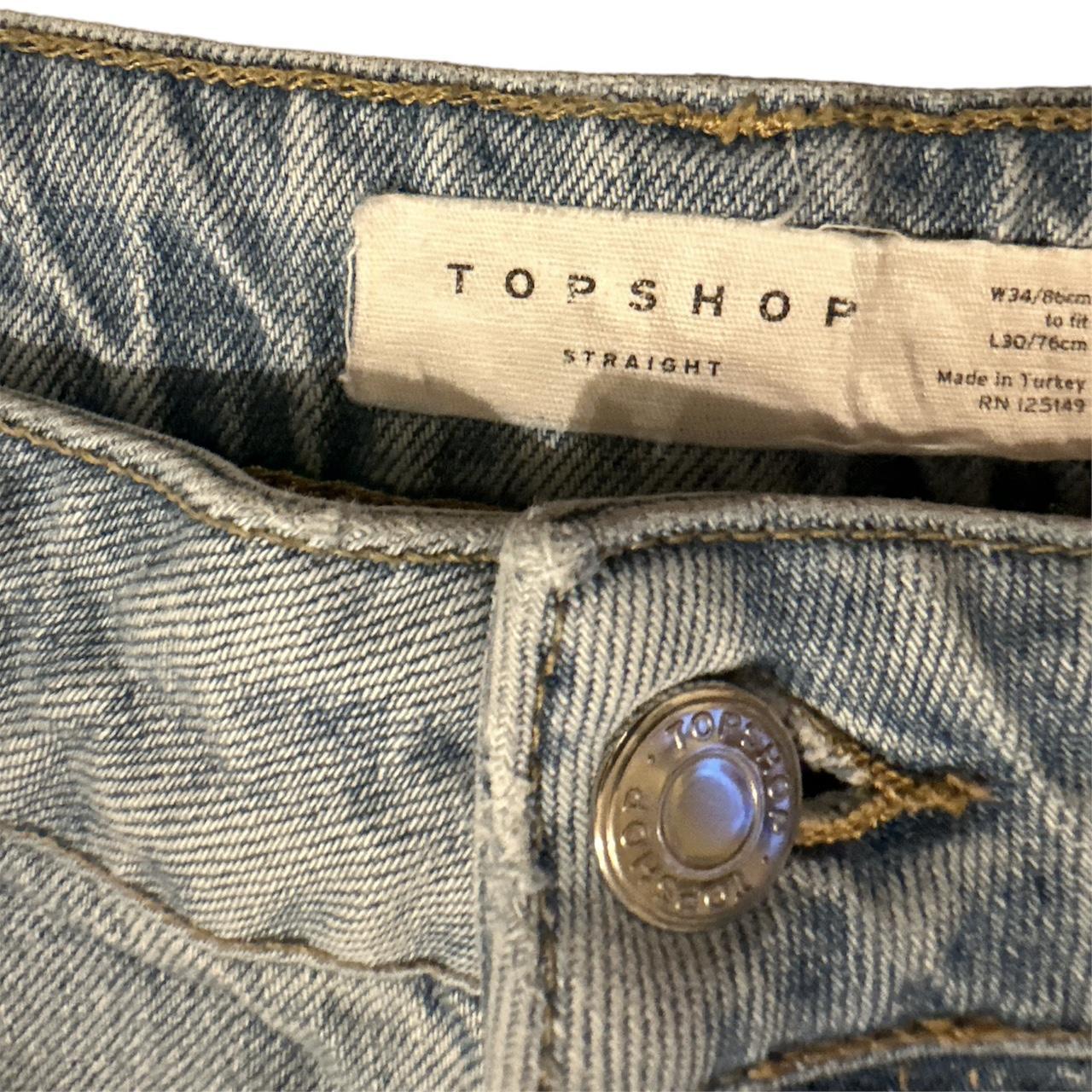 ☀️ Ripped Topshop Denim Jeans 🌻 🌞 Pair with a white... - Depop
