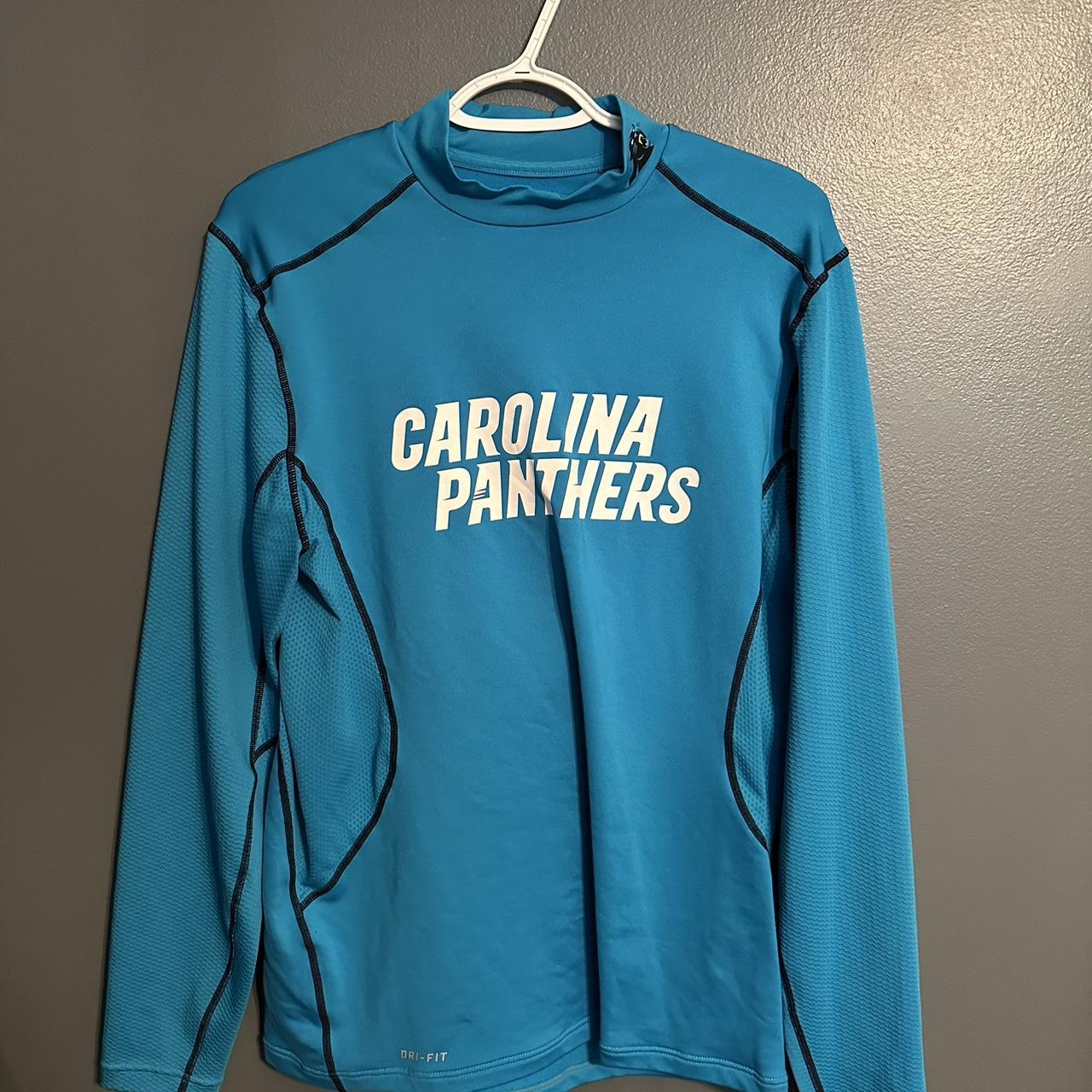 Nike Carolina Panthers Coldgear Long Sleeve Shirt. Depop