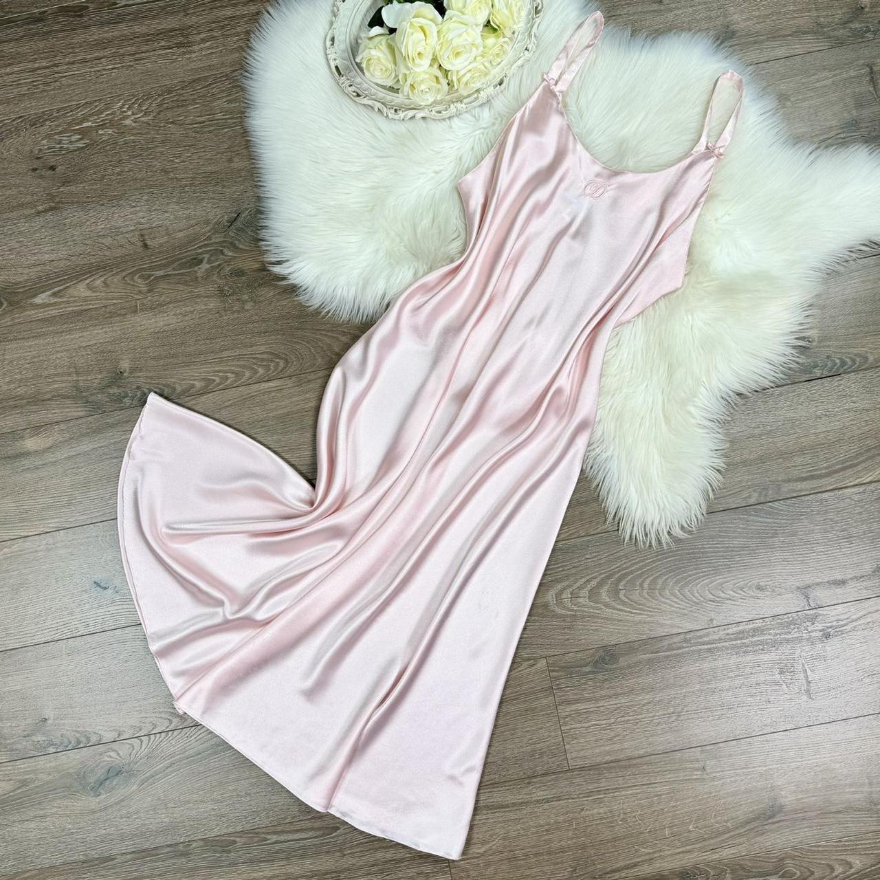 Pink dior best sale silk pajamas