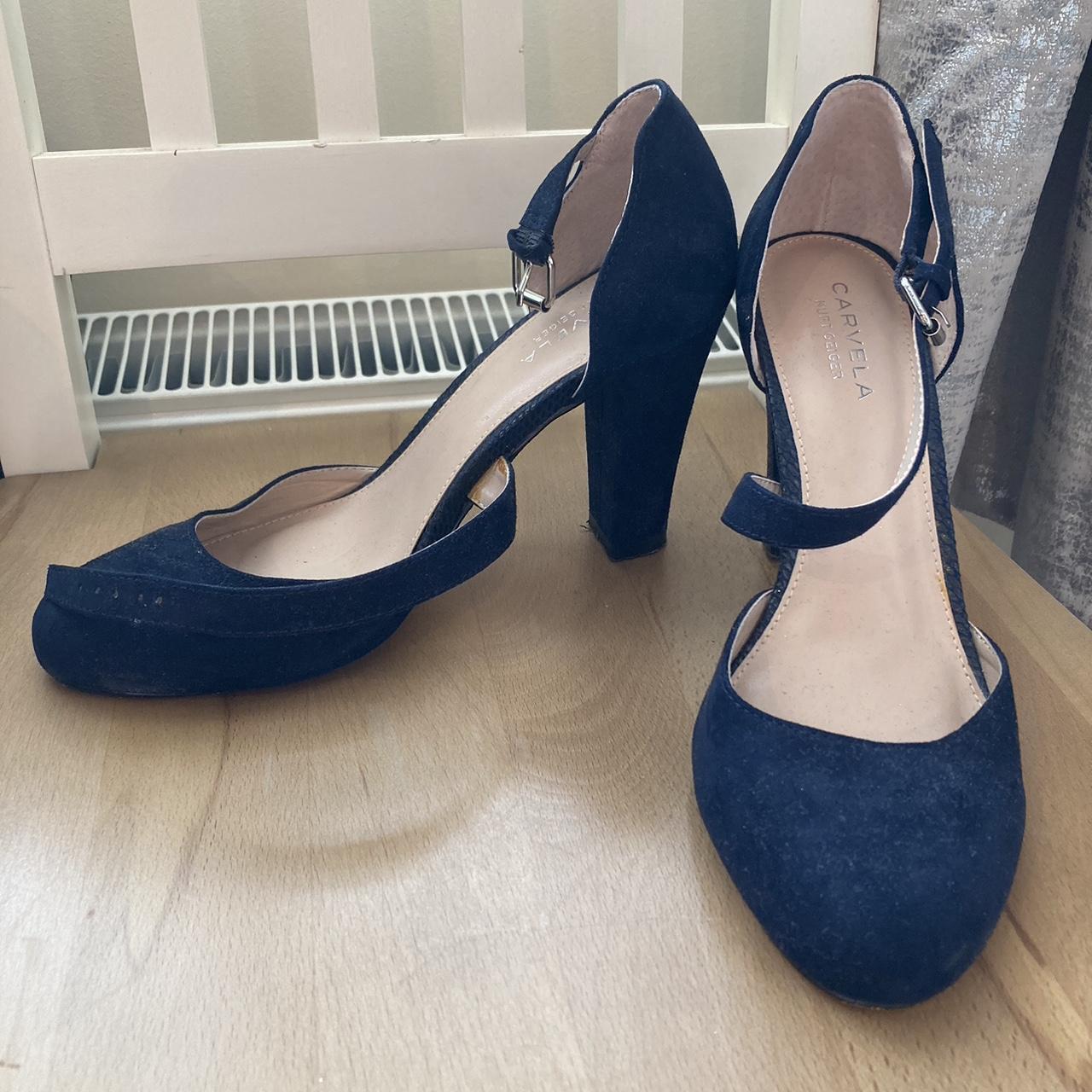 Carvela navy court sales shoes