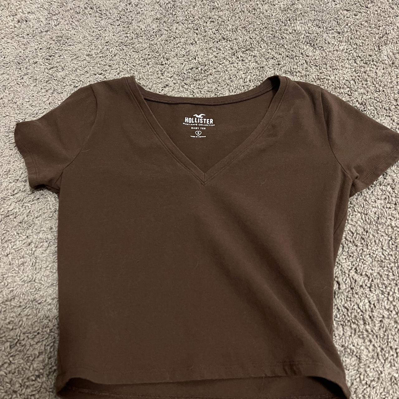 Hollister brown crop top - Depop