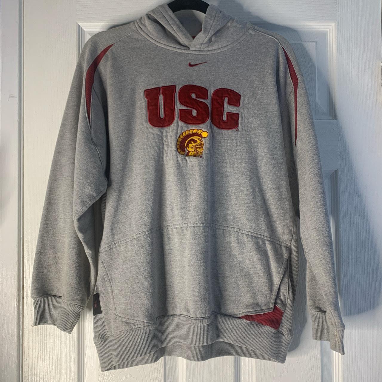 Vintage 90s Nike Embroidered *USC* Trojans Hoodie... Depop