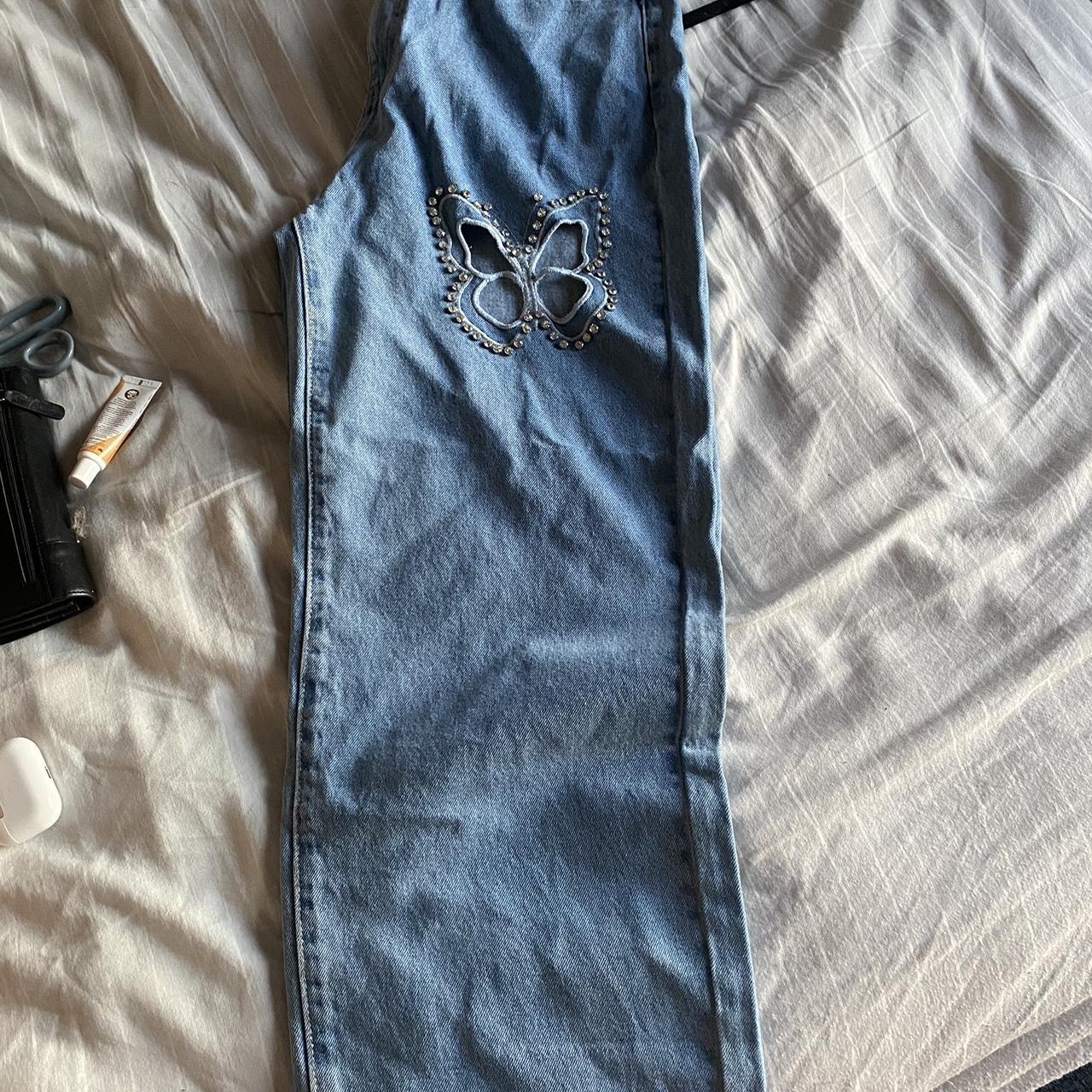 Brand new cider jeans with butterfly cutout. Dupe of... Depop
