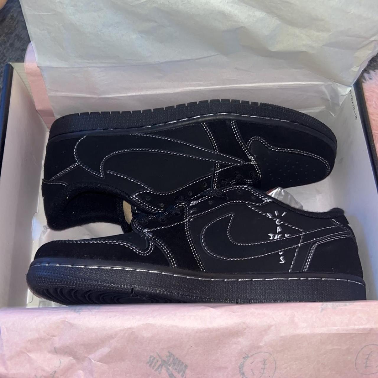 Black phantom travis scott dunks. Size 9 - Depop