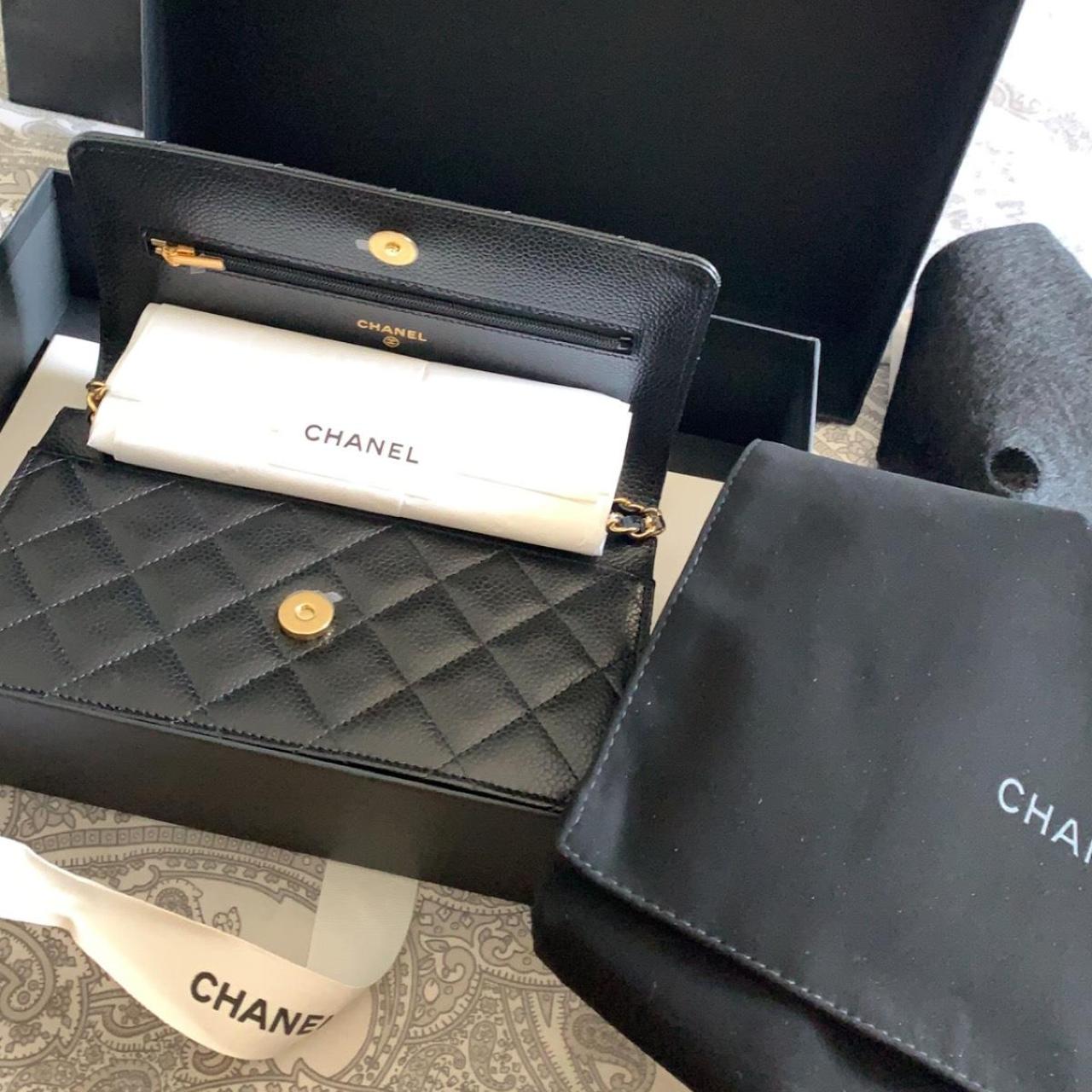 Chanel WOC cavier gold hardware 100% authentic 2022... - Depop