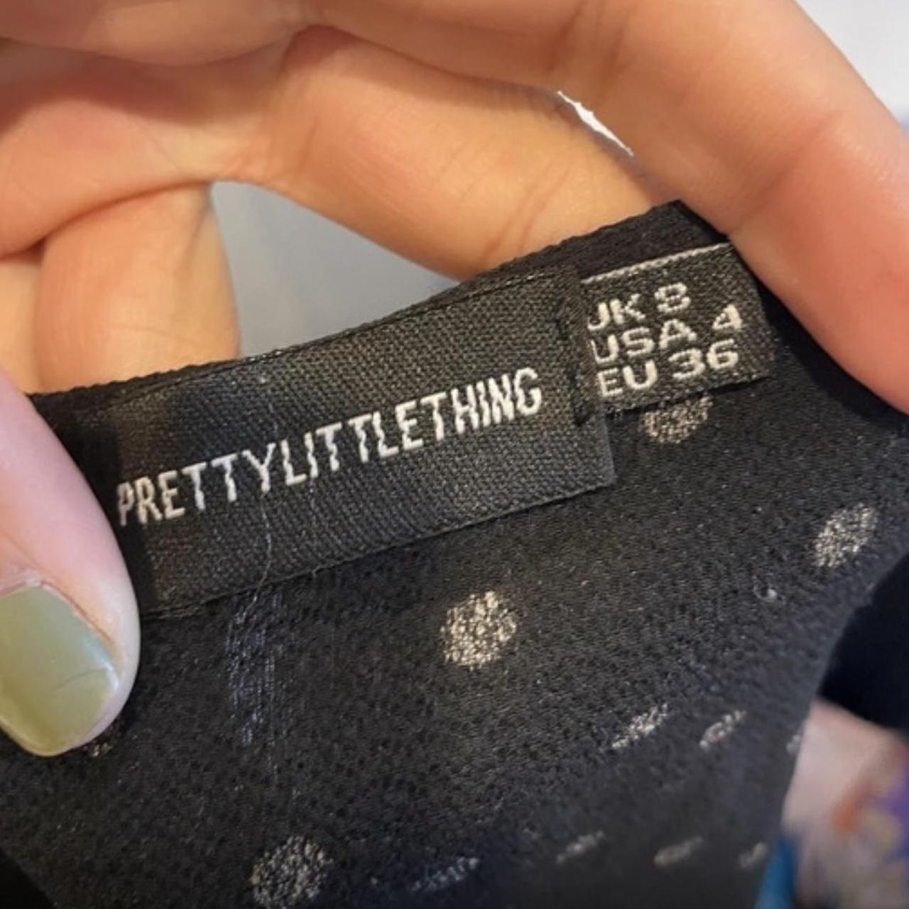 Tie top pretty little thing Short sleeve v neck Depop