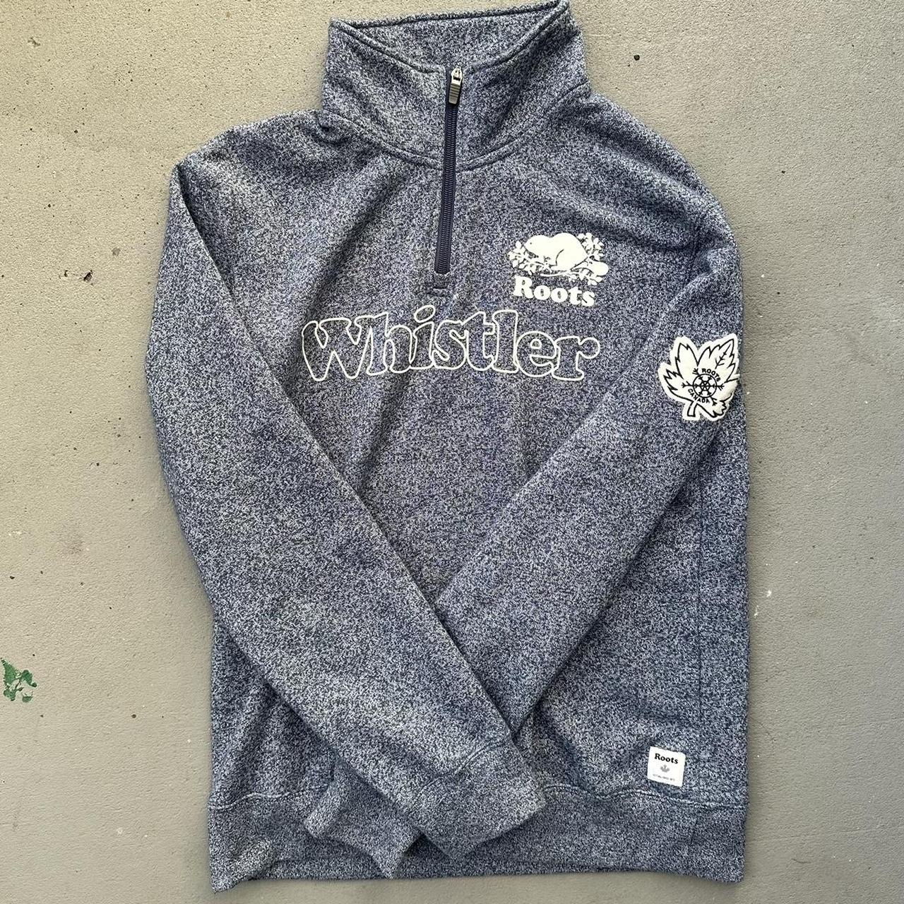 ROOTS CANADA Whistler Quarter Zip Sweater M