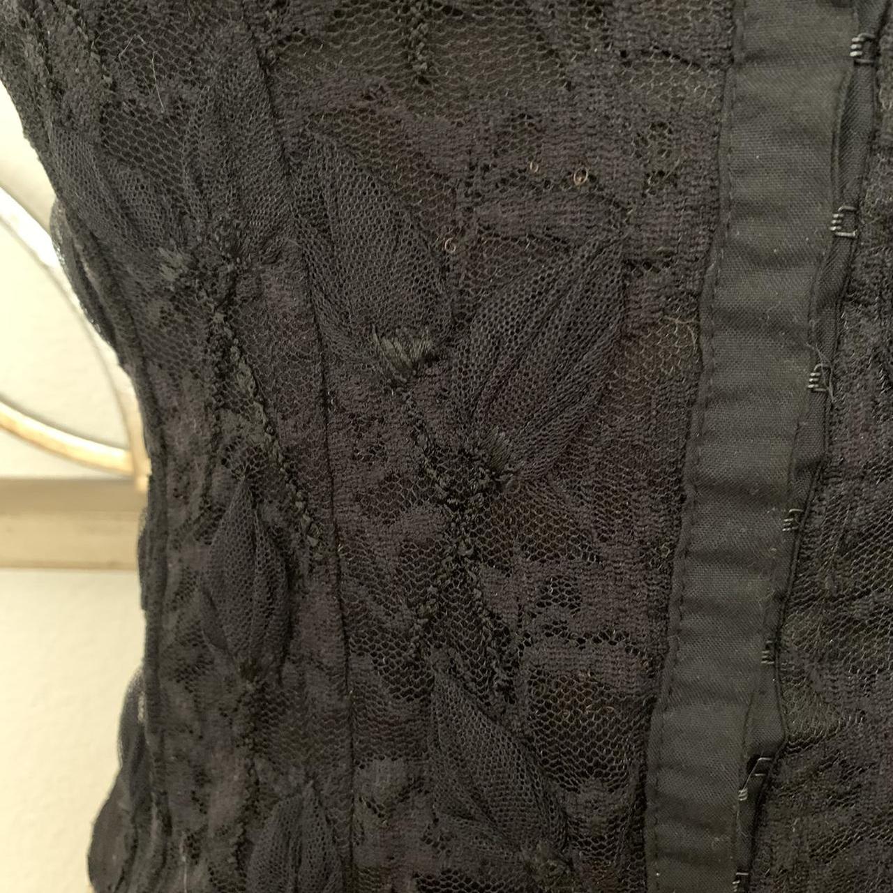 Bebe Black lace bustier. Size: XS Beautiful lace... - Depop