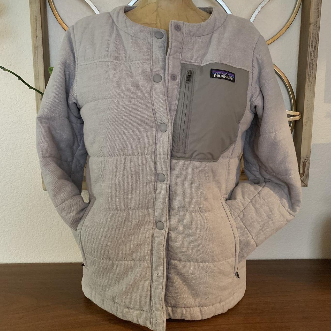 Patagonia Quilted jacket Color Gray Depop