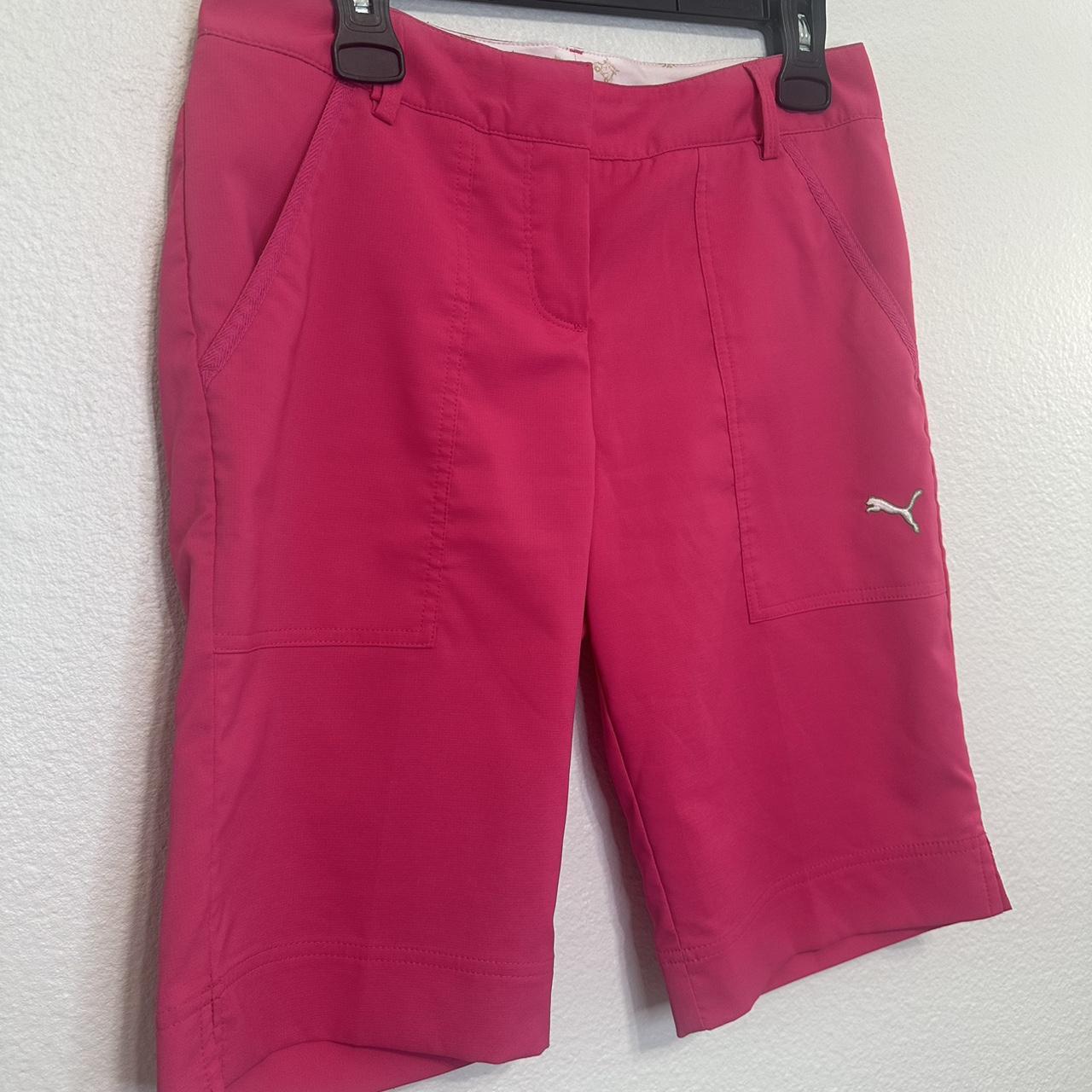 Puma pink golf shorts hotsell