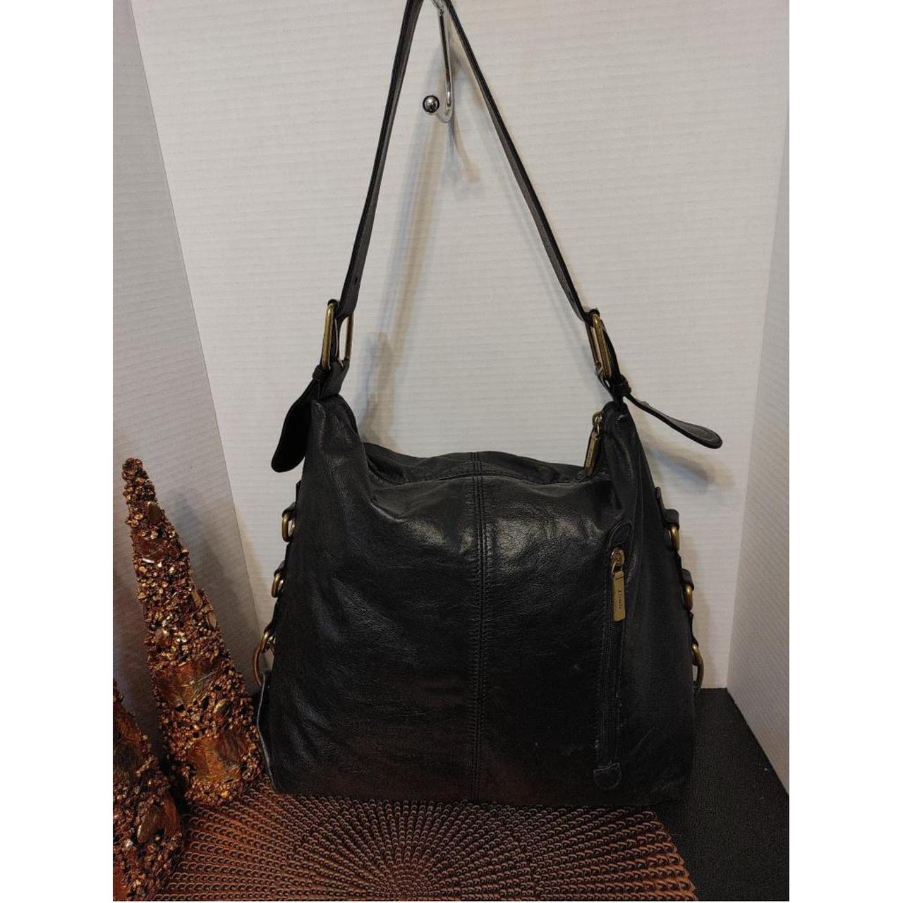 Hobo international best sale black leather purse