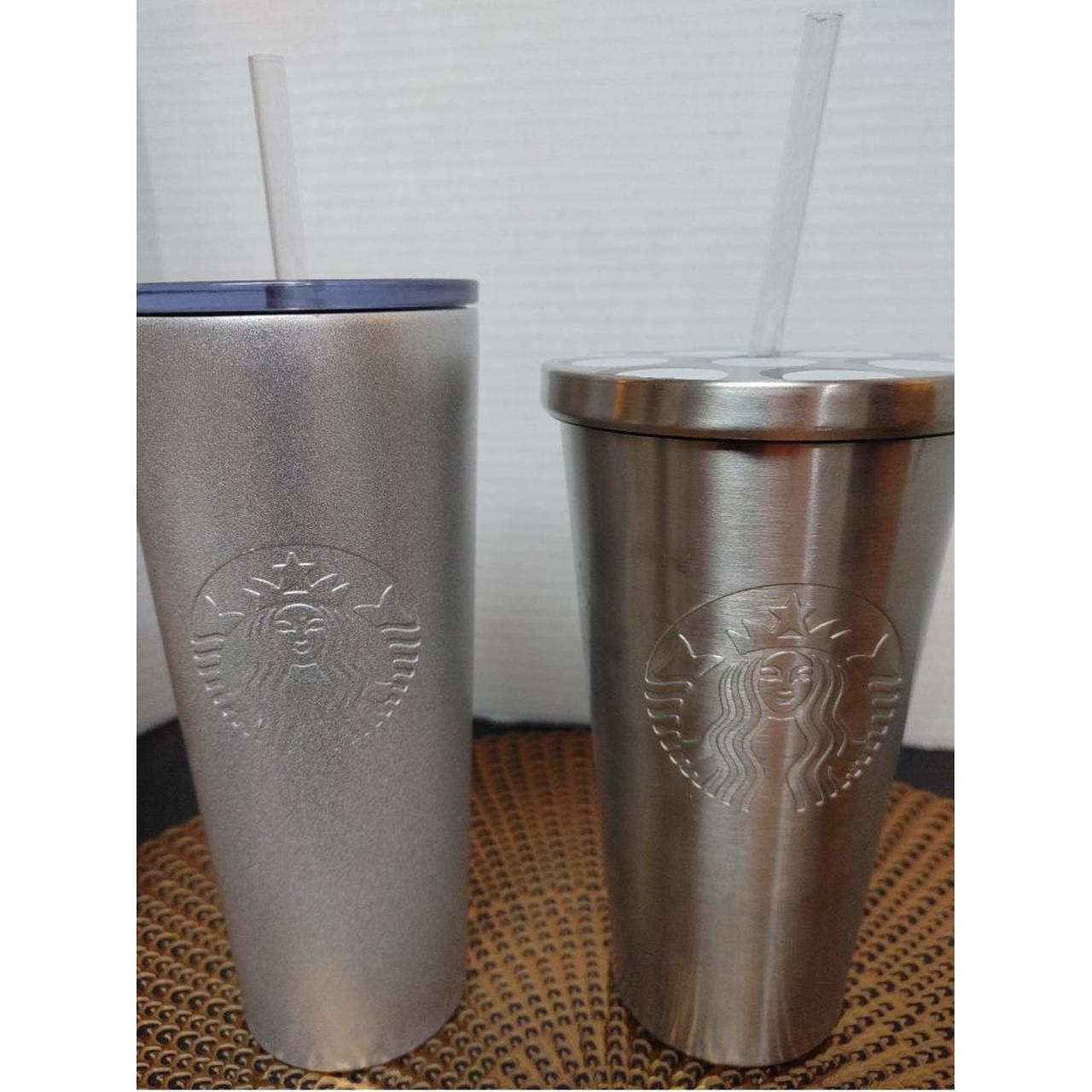 Starbucks stainless 24 oz water tumblers with straws - Depop