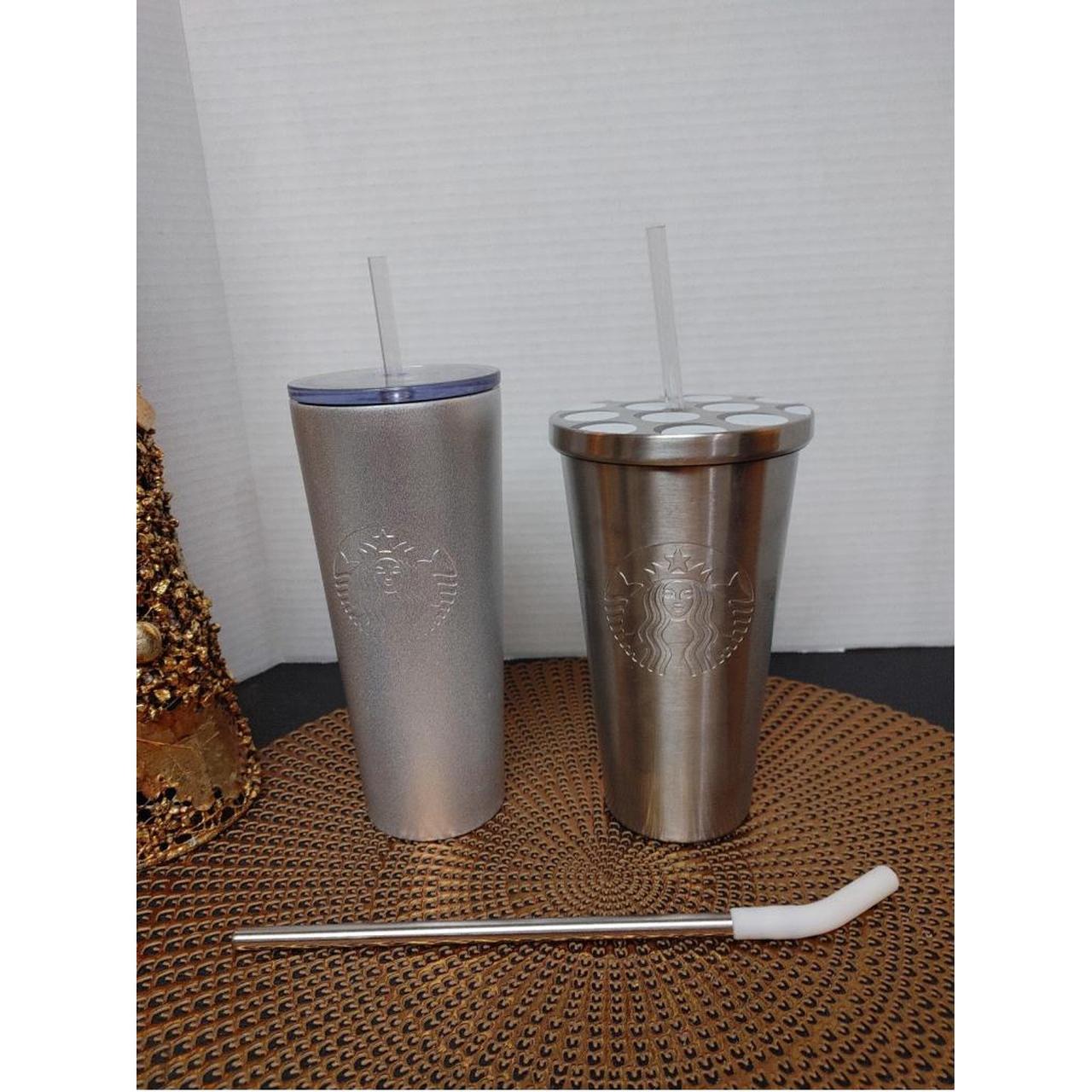 Starbucks stainless 24 oz water tumblers with straws - Depop