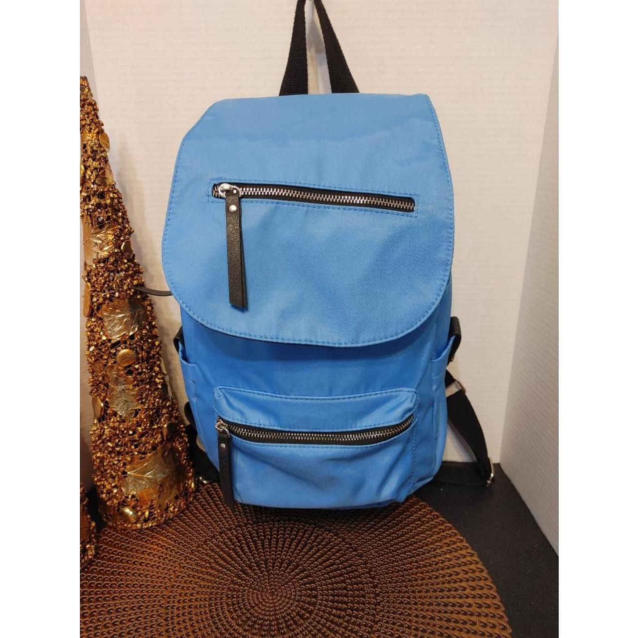 Madden Girl electric blue nylon backpack Measures