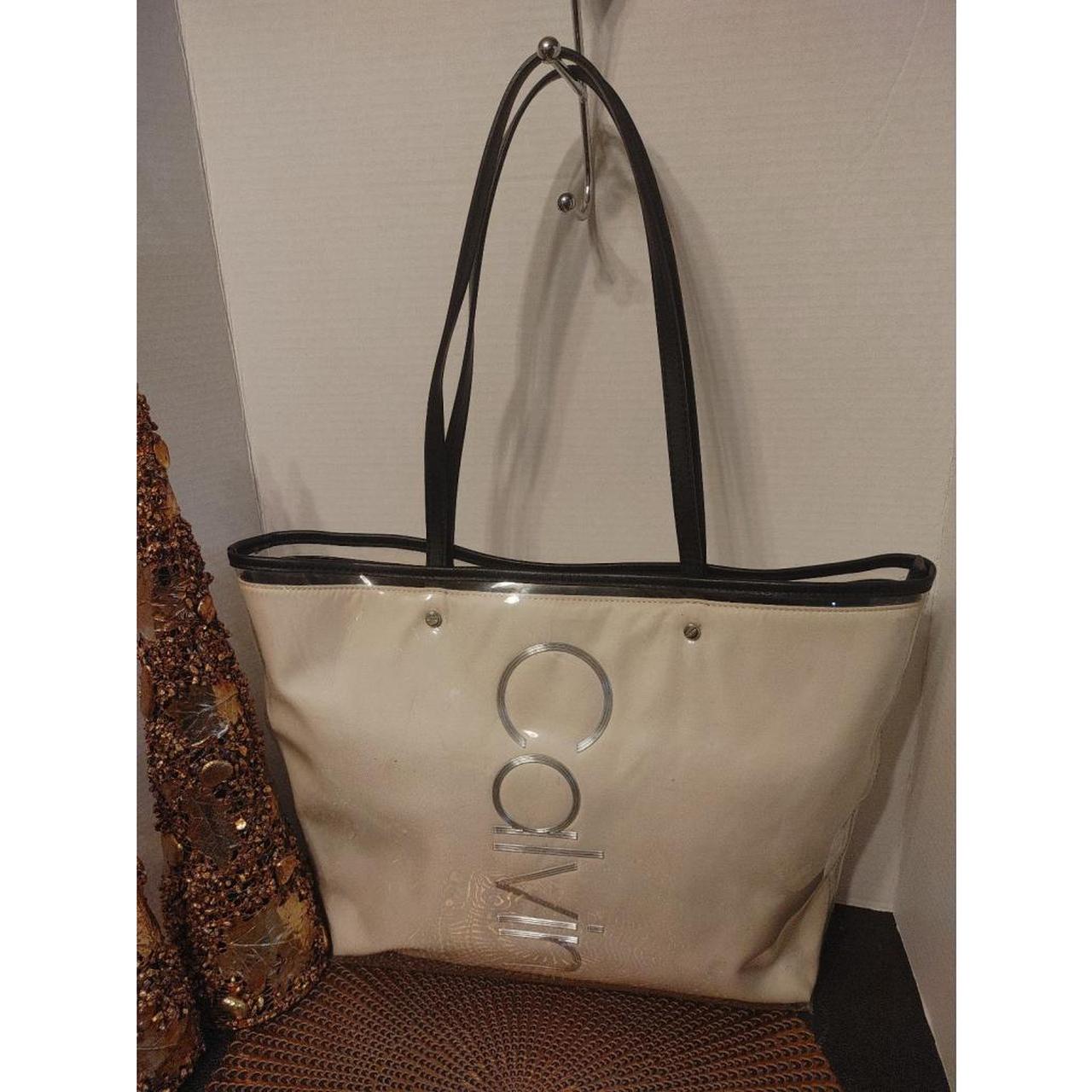 Calvin Klein Mallory tote beige with silver Calvin