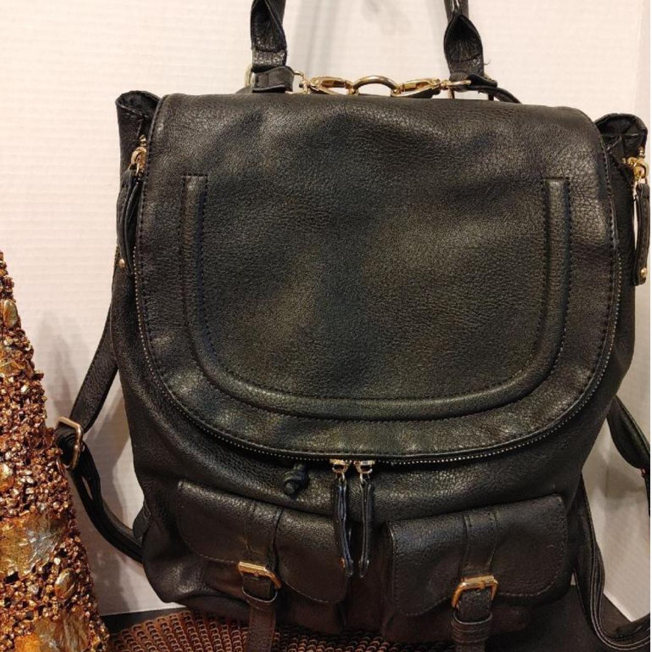 Black fashion backpack aldo