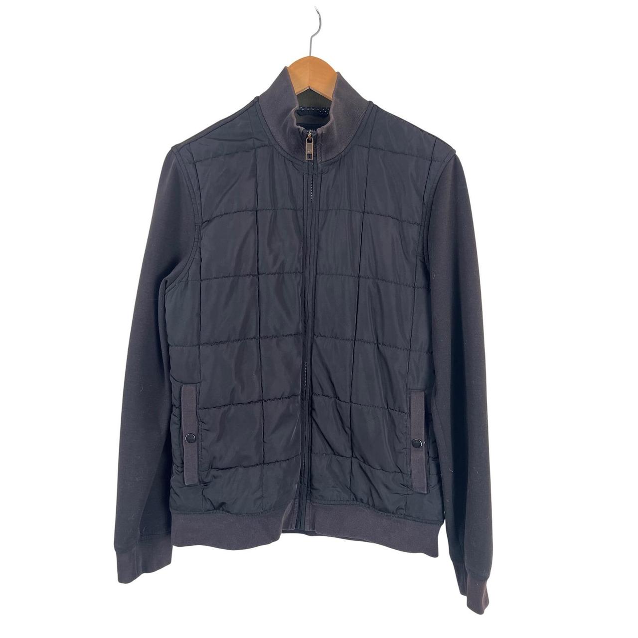 Preloved Men's Bomber Jacket - Black/Brown – Ted … - image 2