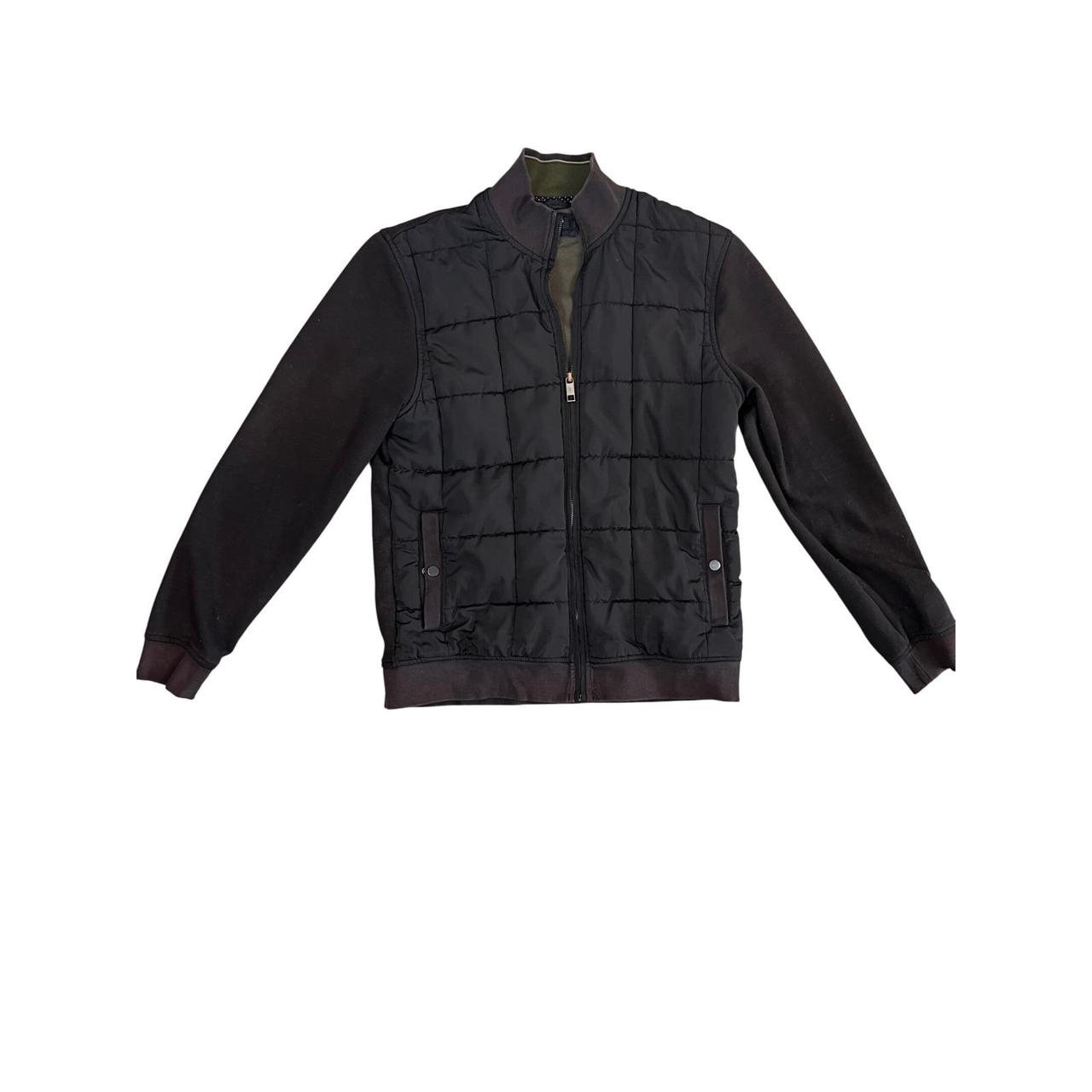 Preloved Men's Bomber Jacket - Black/Brown – Ted … - image 1