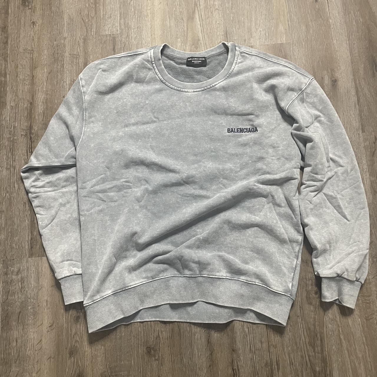 balenciaga sweatshirt womens grey