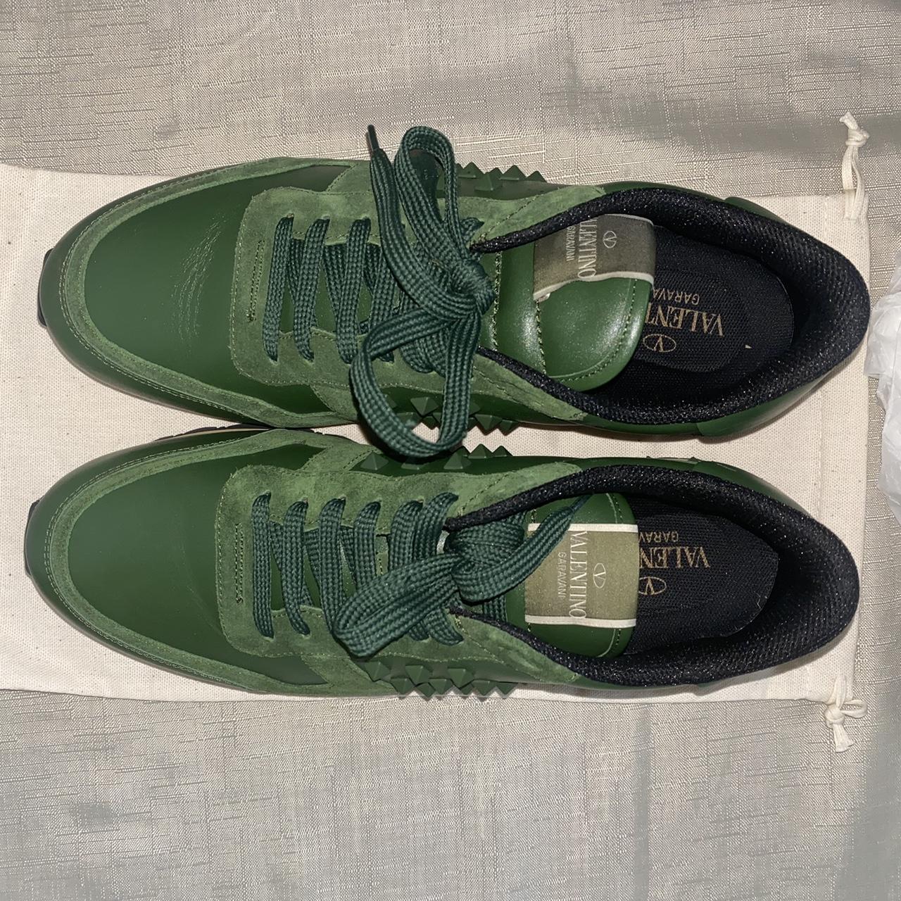 Valentino green hot sale trainers