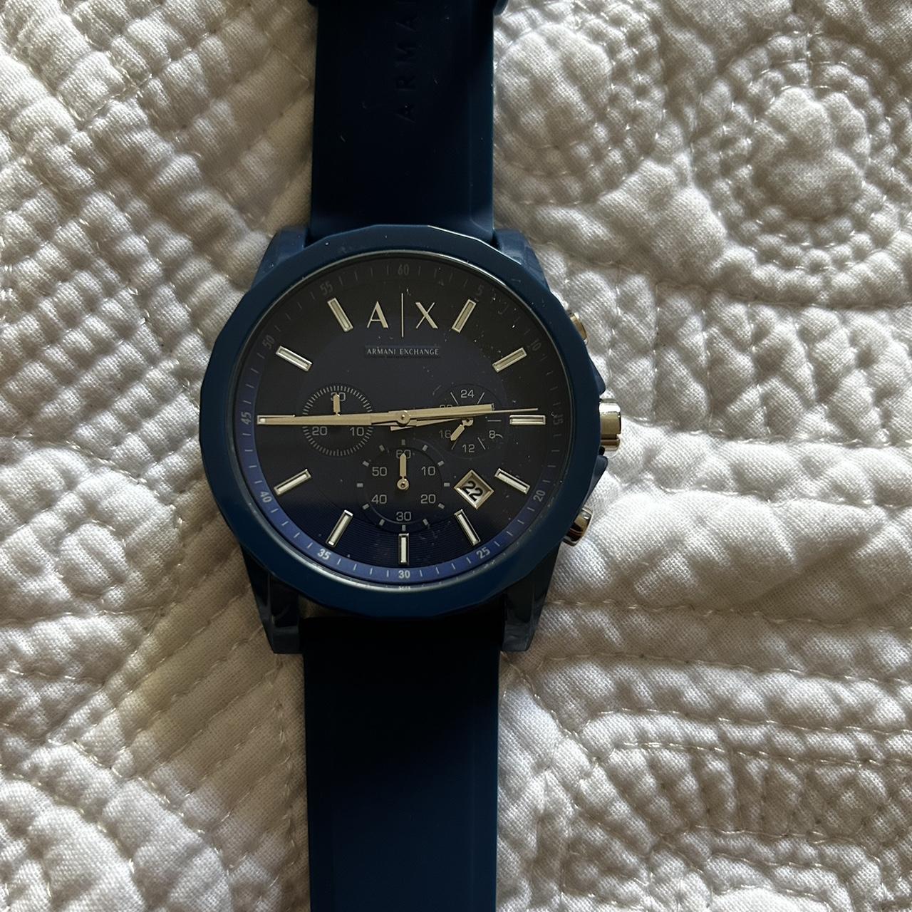 Men\'s Armani - Exchange Depop watch. Blue