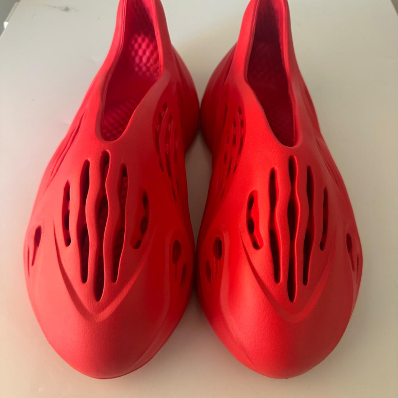 Yeezy foamrunners size 11 vermilion new no box Depop