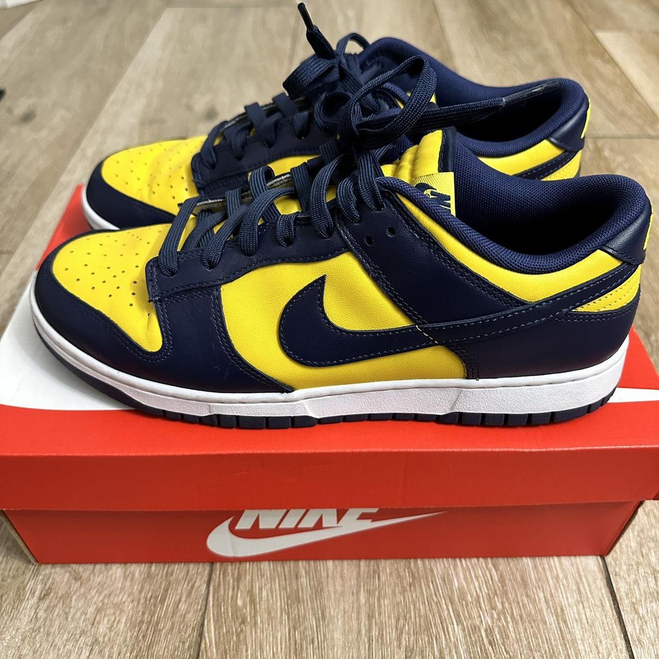 Nike Dunk Low Michigan size 10 mens worn a couple... - Depop