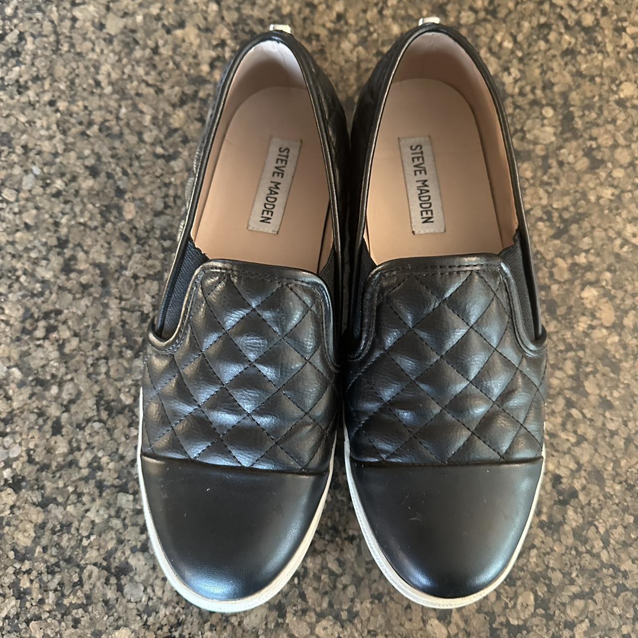 Size 8 Steve Madden slip ons Well used - great... - Depop