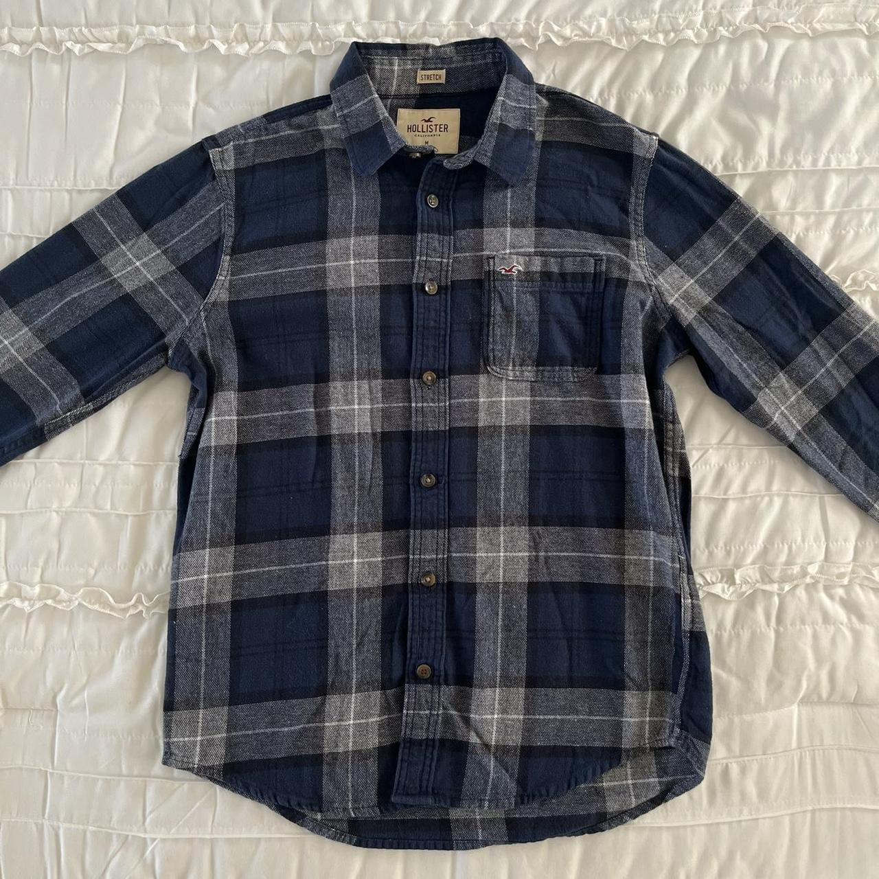 Hollister on sale blue flannel