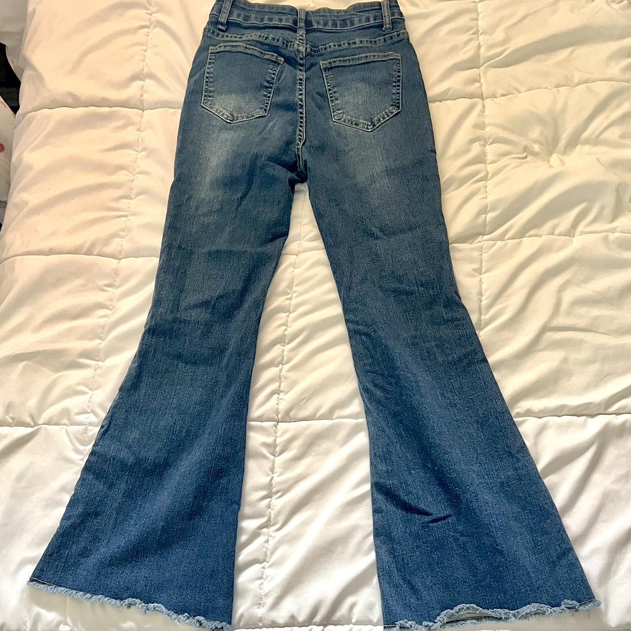 Mid-rise flare jeans from Shein. Lightly worn-... - Depop