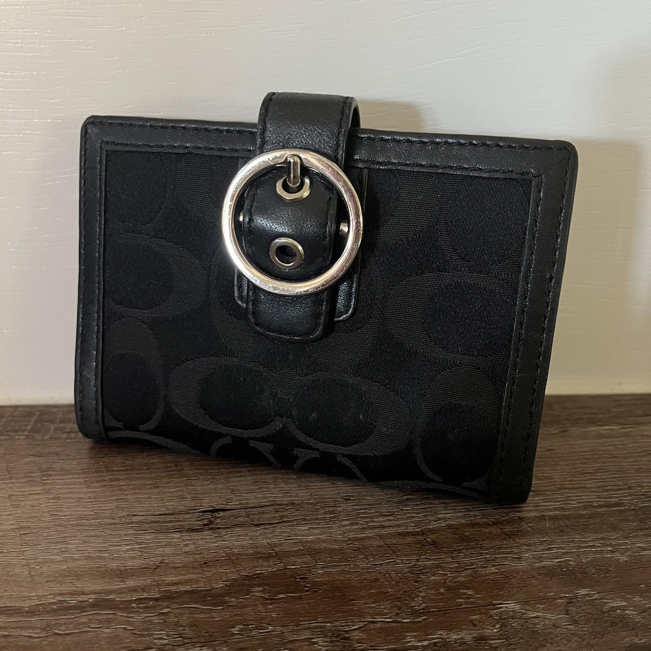 Black and Monogram Classic Coach Mini Wallet FREE - Depop