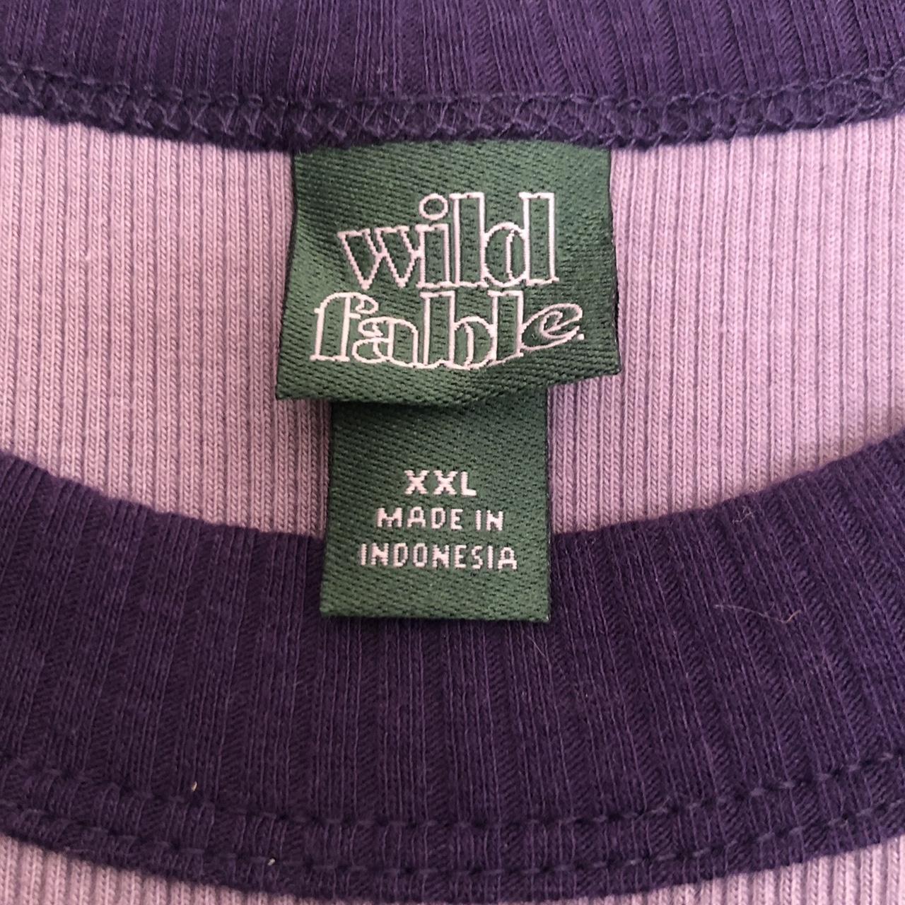 Wild Fable Women's Purple Crop-top | Depop