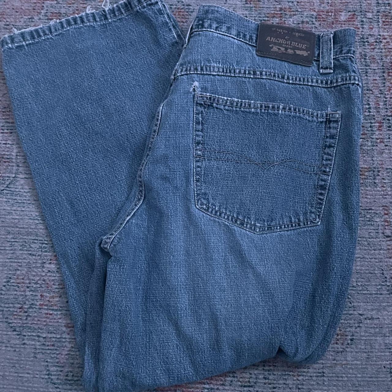 Vintage Anchor Blue Jeans Baggy Mens 32 32 Denim Pants