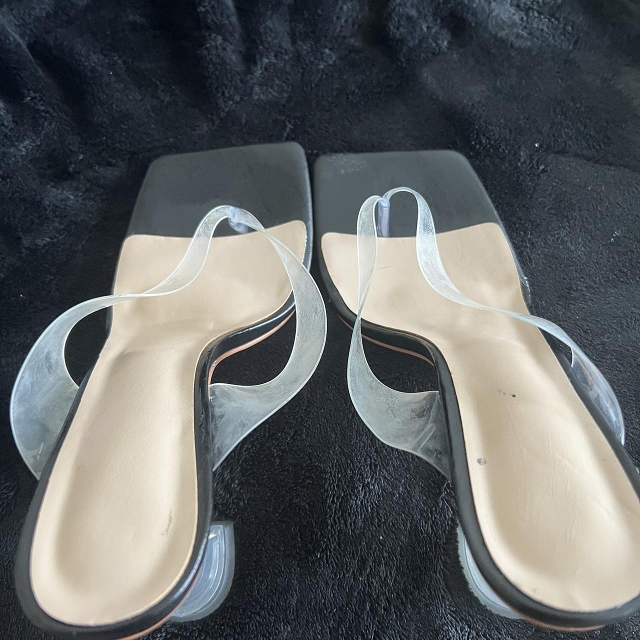 flip flop heels clear