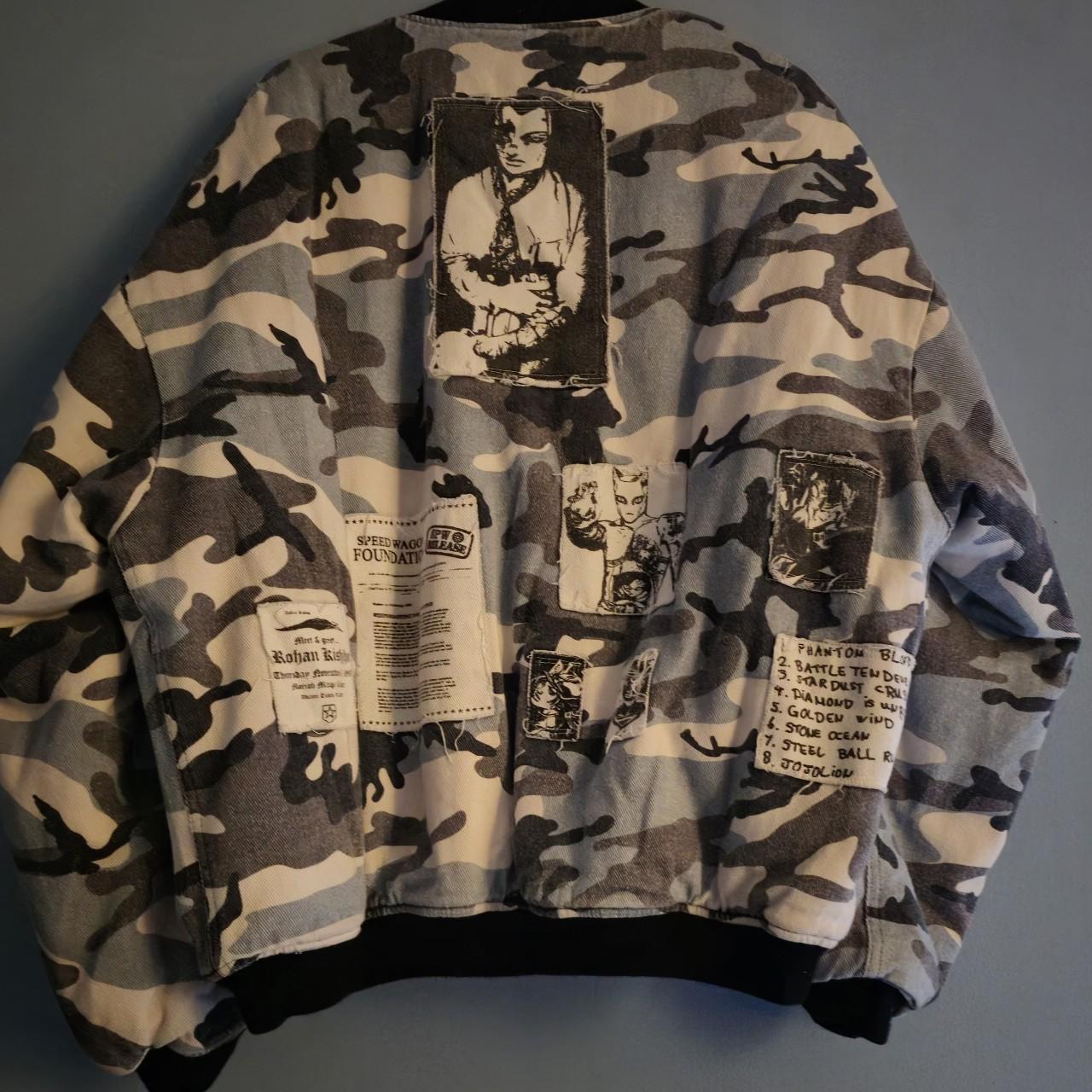 Rough Simmons 'Ora! Ora! Ora!' Arctic patched bomber | Depop