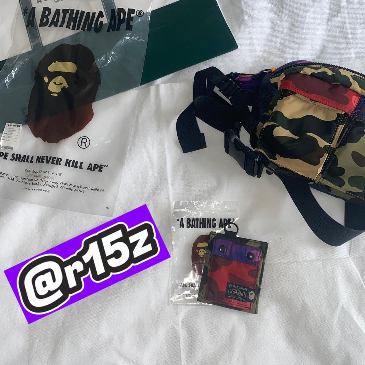 RARE BAPE X PORTER Mix Camo Wallet Very Rare. Depop